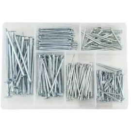 Everbilt 276 Pack Everbilt Zinc-Plated Steel Wire Nail and Brad Assortment 803534