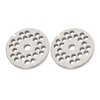 2pcs Meat Grinder Plate Disc Blade Sharpness Blade Rustproof Reusable
