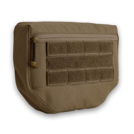 KRYDEX Tactical Admin Pouch Dump Drop Pouch Utility Bag with Hook and Loop for AVS JPC CPC AVS Tactical Vest Coyote Brown