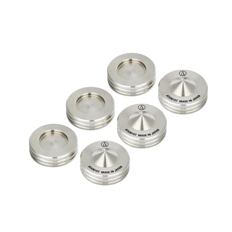 Audio-Technica AT6901ST Spike Insulator, Pair of 6, Silver