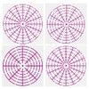 6 Pcs 8/12/16 Segment Dot Painting Tool Stencil Target Pattern