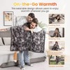 WOOMER Wearable Heated Blanket 50”×70“, Soft Faux Fur & Cozy