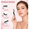 2 Pcs Eyelash Tweezers, Lash Applicator Tool with Comb for