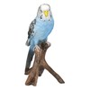Figuren Shop GmbH Budgie Blue Garden Ornament - Lifelike Bird