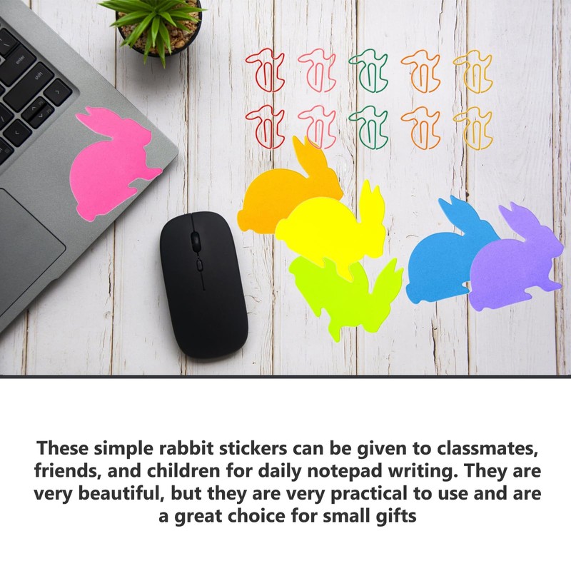 Small Animal Sticky Notes, Rabbit Shaped Sticky Notes and Paper