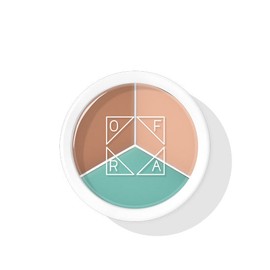 OFRA COSMETICS CORRECTOR TRI-POT LIGHT MEDIUM MINT, OFRA