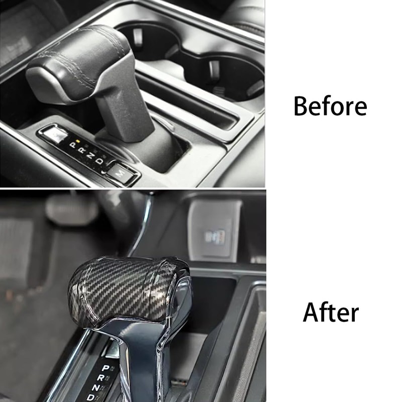 Keptrim Gear Shift Knob Shifter Cover Trim for Ford F150