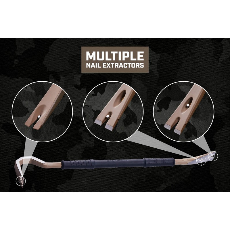 Spec Ops SPEC-D30PRY Tools 30" Wrecking Crowbar, Pry Bar Ends