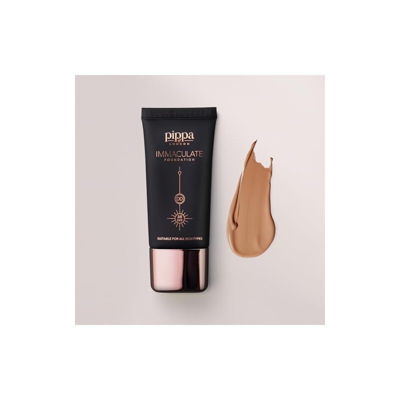 Pippa of London Immaculate Liquid Foundation, Beige 205, Lightweight, Medium