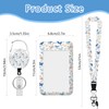 Fjdcslwx Butterfly Badge Holder Reel Lanyard,ID Card Badge Holder Retractable