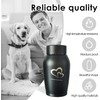 QESSUVNC Ashes Keepsake Urns - Small, Stainless Steel, Waterproof Cat
