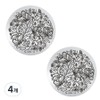 Beauty Pop Winter Edition Round Nail Plate, 15, 4 Pieces / 뷰티팝 겨울 에디션 원형 네일 플레이트, 15, 4개