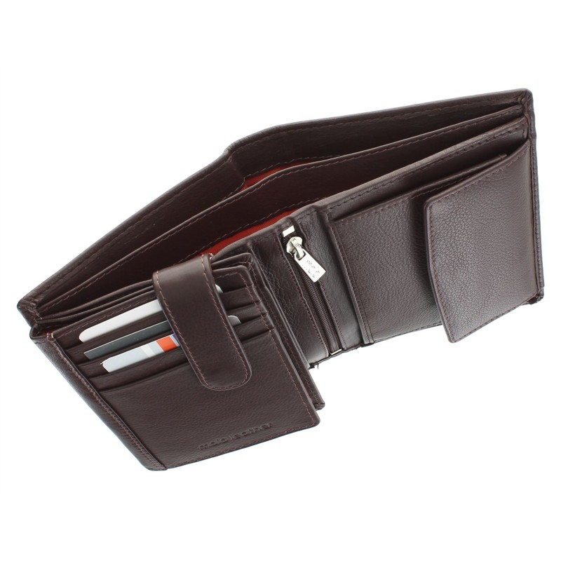 Mala Leather Origin Collection Leather Bi-Fold Wallet with RFID Protection