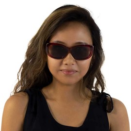 VITENZI - Gafas de sol para lector, diseño vintage, color burdeos