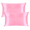 Satin Pillowcase for Hair and Skin 2 Pack, Softer than
