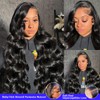 GRQGRQ 30 Inch 13x6 Lace Front Wigs Human Hair Wig