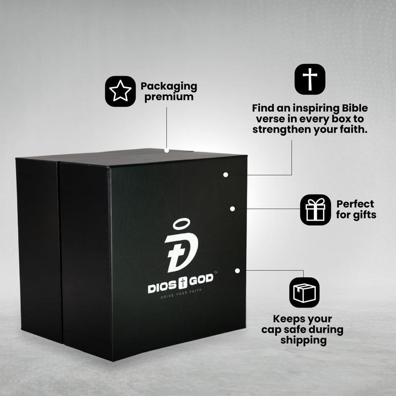 DIOSGOD Christian Baseball Hat | White and Blue