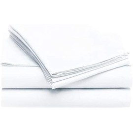 Sleeper Sofa Bed Sheet Set - Full White Solid Sofa Bed Sheets - 100% Cotton 400 Thread Count Sofa Sheets - Sleeper Sofa 4 PC's Sheet Set - Sleeper Sofa Sheets - Fits Mattresses Up to 6" Drop