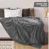 Utopia Bedding Fleece Blanket Queen Size Grey 300GSM Luxury Anti-Static