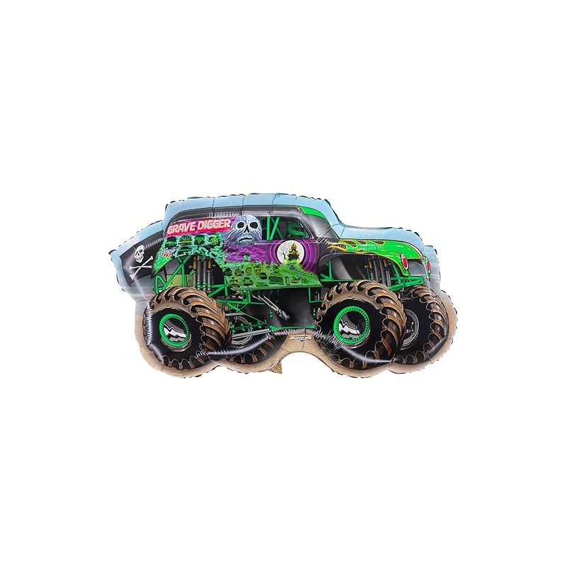 Toyland® Paquete de 4 globos de aluminio Monster Jam Truck