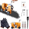 Chainsaw Sharpener, with 3PCS Carbide Cutter Portable Chain Saw Sharpener,
