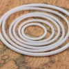 Healifty 20pcs Plastic Rings Hoops Macrame Rings Plastic Dreamcatcher Rings