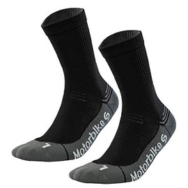TODO Motorcycle Socks Men's Short Light Breathable Motor Socks Black