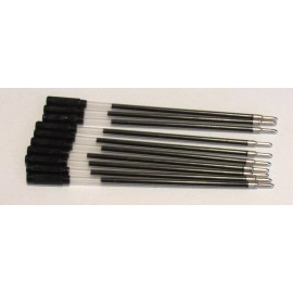 LOT OF 12 CROSS STYLE BLACK MEDIUM BALLPOINT REFILLS-PLASTI