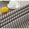 meioro Round Tablecloth with Striped Tassels Table Protector Linen Table