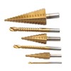 Step Drill Bit Set Ti Coating Metal Straight Flute Hole