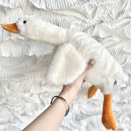 Tanha Goose Stuffed Animal, Soft Small Goose Plush, Cute Stuffed Goose, Duck Stuffed Animal - 20 inch, White