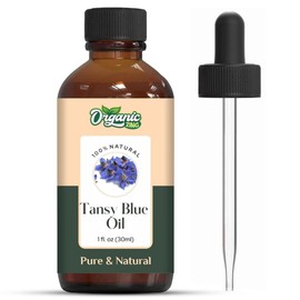 ORGANIC ZING Organic Zing Tansy Blue (Tanacetum annuum) Oil |Pure & Natural Steam Distilled Essential Oil 30ml/1.01fl oz