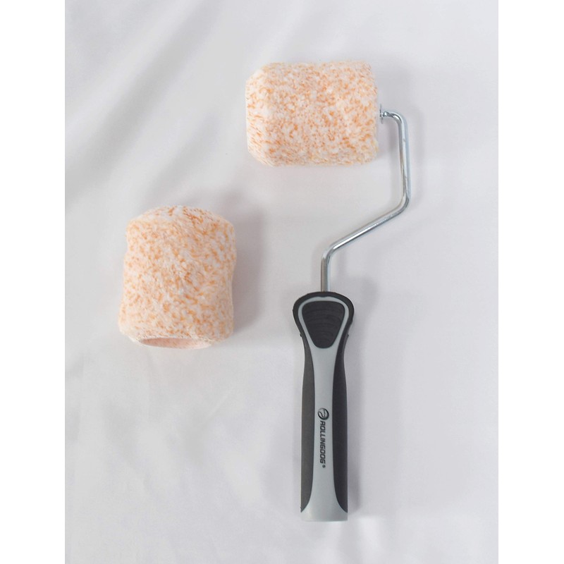 ROLLINGDOG 3" Small Paint Roller Cover Refills, 3/8" Nap for