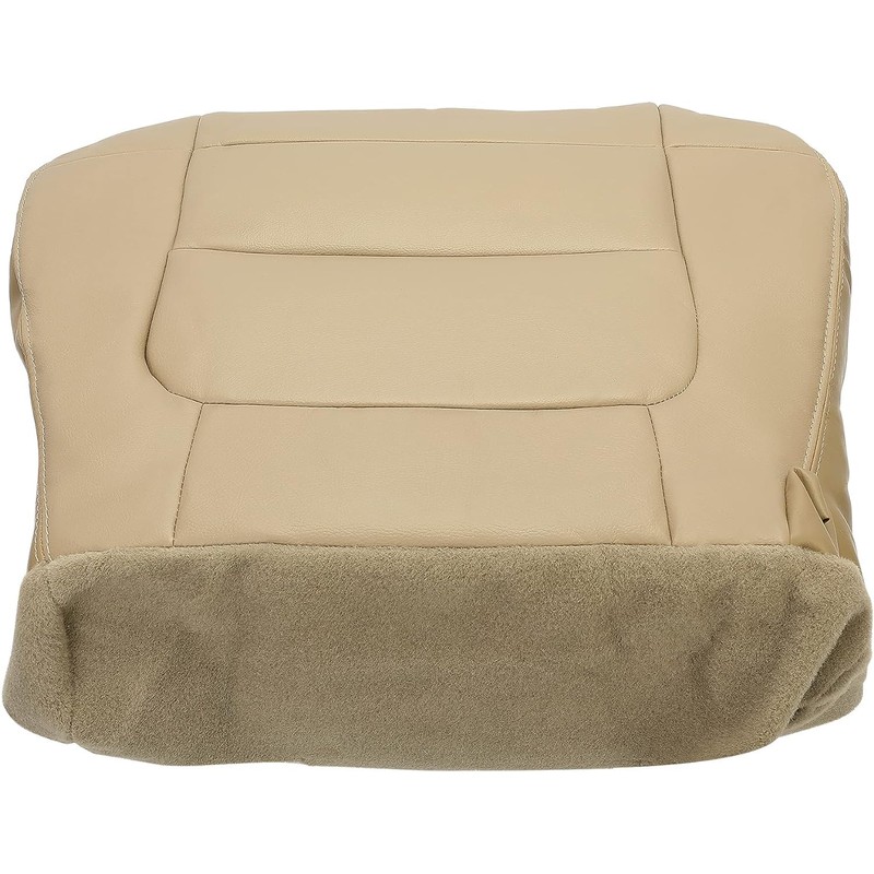 KUAFU Driver Side Bottom Seat Cover Artificial Leather Tan Compatible