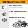 8PCS 1/2” Push Nuts Axle Cap, Push on Pushnut Spring