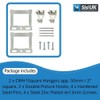 Canvas Floater Box Frame Picture Hanging Kit Silver CWH Hangers