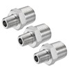 sourcing map 304 Stainless Steel Hex Reducer Pipe Fitting 1/2