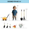 POMIKU Kids Wagon with Beach and Garden Tools Set, Kids