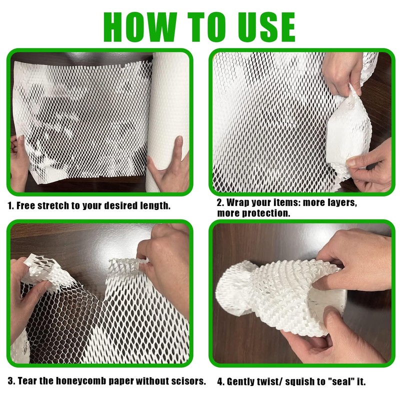 Honeycomb Packing Paper, 15" x 230' Packing Paper Substitute Alternative