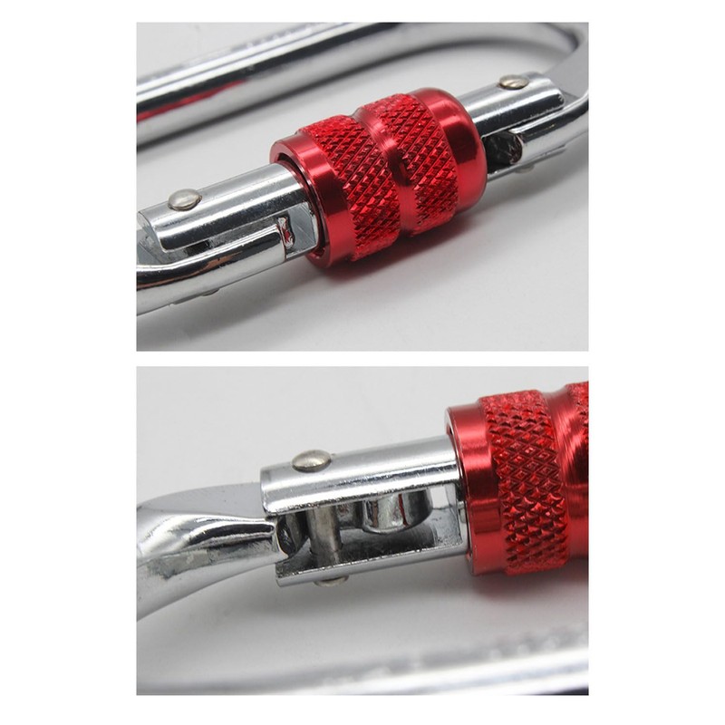 Samcos Carabiner, Load Capacity 25KN (5500 kg), Locking Carabiner, D-Ring,