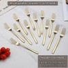 Evanda Gold Dinner Forks Set of 12 Pieces, 17.8cm Titanium