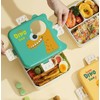 Kids Dinosaur Lunch Box Set, Stainless Steel Compartment Lunch Box