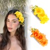 CUBACO 2 PCS Hawaiian Flower Hair Clips for Women Girls,