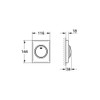 Grohe 38595SH0 Skate Actuator Plate 116 x 144 mm Urinal,