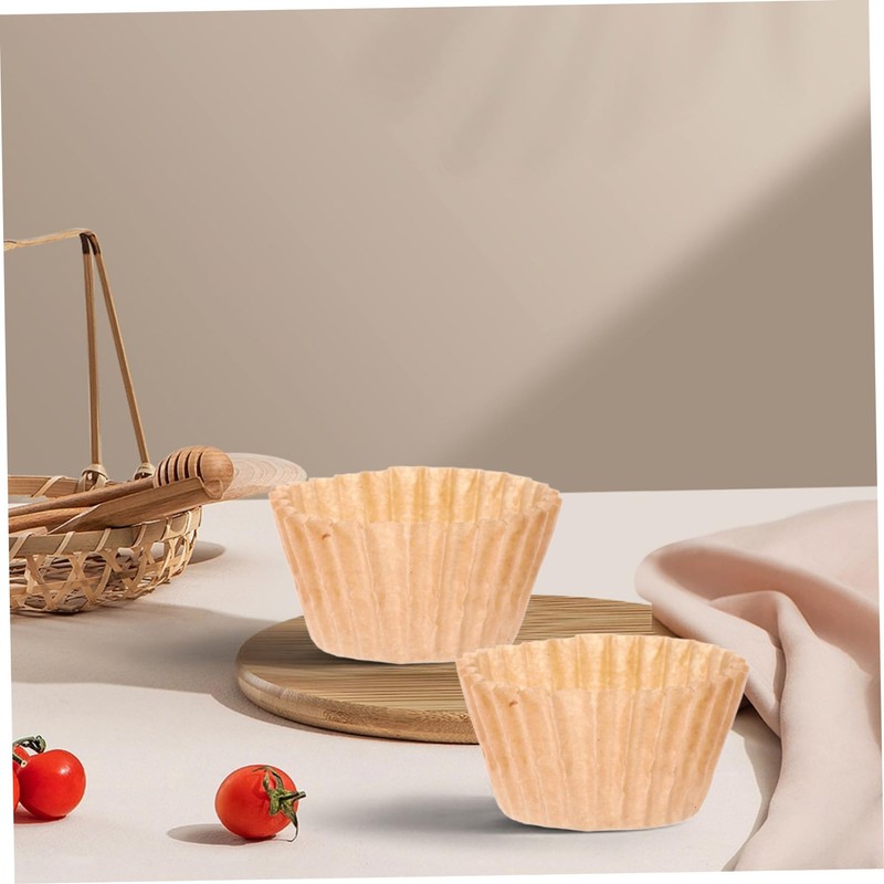 NOLITOY 1000pcs Mini Muffin Baking Cups Kraft Paper Cupcake Liners
