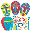 Baker Ross FN013 Tribal Mask Kits - Pack of 8,