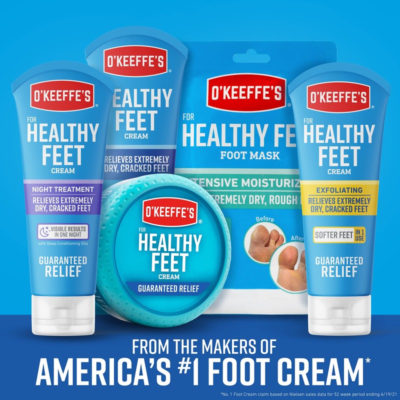 O'Keeffe's K0320001-11 Healthy Feet Foot Cream in Jar (11 Pack),