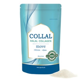 Collal® Halal Collagen Move Premium Collagen Powder 300 g Doypack, Collagen Powder with Bioactive, Halal-Certified Collagen Peptides, 30 Servings with Very High Bioavailability