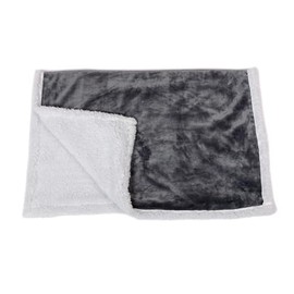 Danish Design Essentials Fur Dog Blanket Charcoal 75x100cm – Reversible Soft & Machine Washable Blanket for Dogs