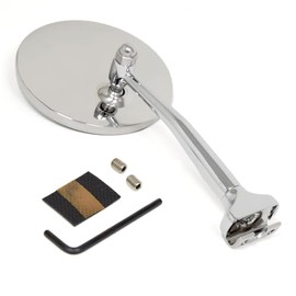 Generic Peep Mirror 4 Inch With Extended Arm Driver Side Or Passenger Side For 1953-1980 Ford F-100 Pickup Truck